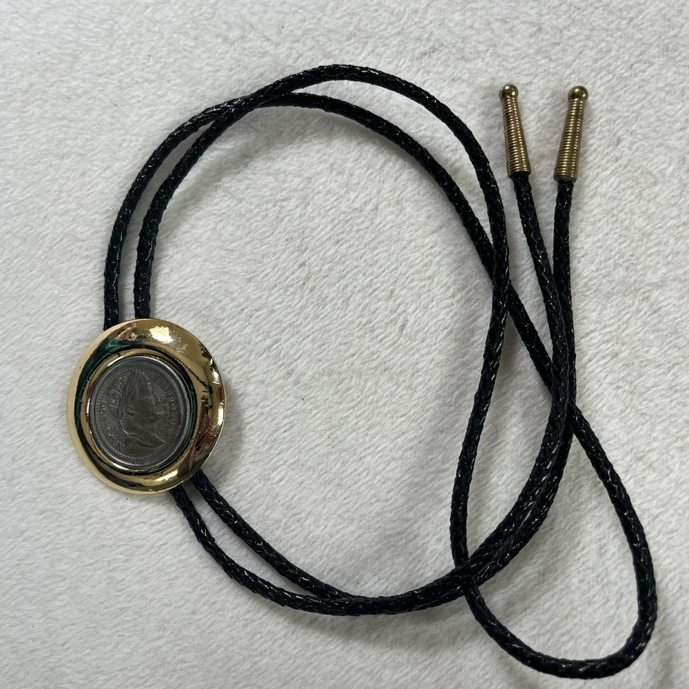 Vintage Napoleon Coin Bolo Tie